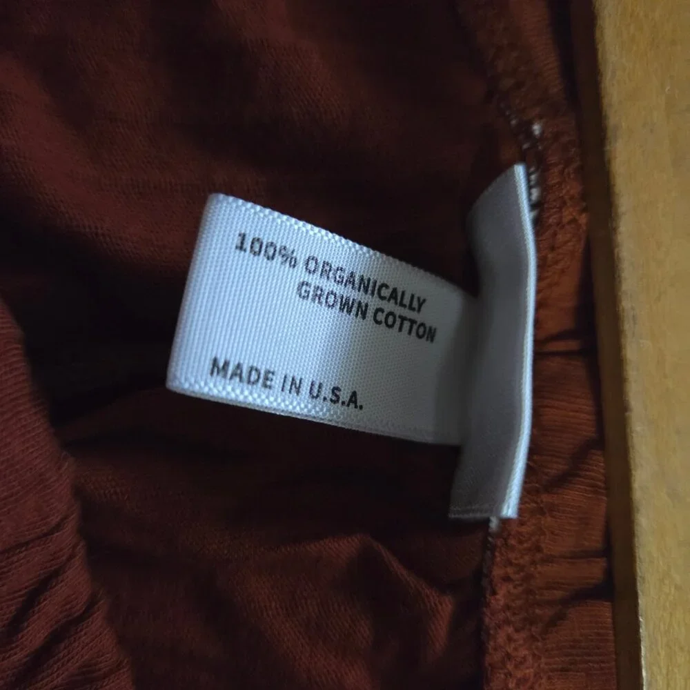 Blue Canoe Organic Cotton Sleep Pants RUST color size M - Picture 4 of 6